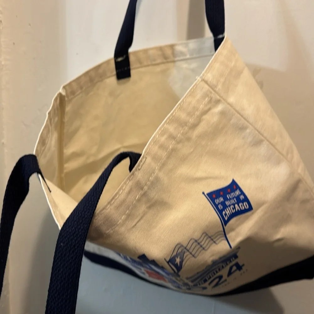 DNC Chicago 2024 Democratic National Convention Tote Bag & Pin Kamala Harris